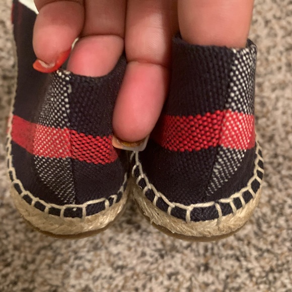 Burberry Brit espadrilles flats . Size 9.5 color navy check - Picture 8 of 16